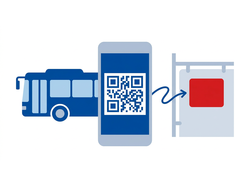 Оплата проезда QR|NFC табличками в транспорте Махачкалы